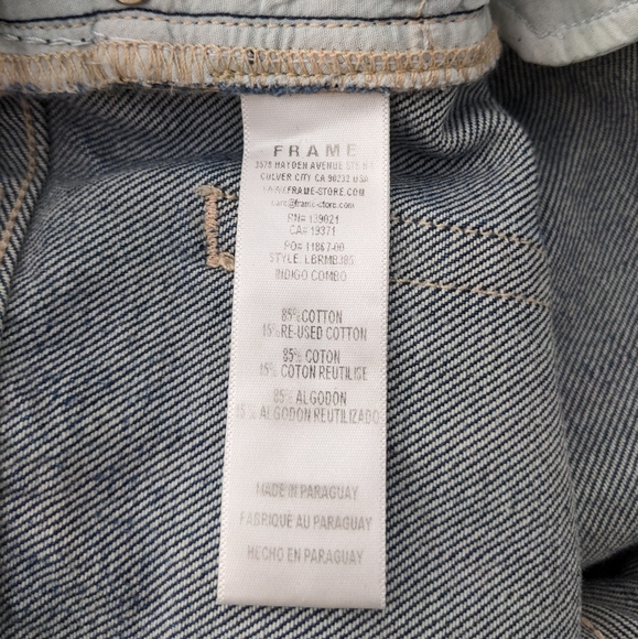 FRAME Distressed Dark Wash Jeans Size 31 - Picture 10 of 10